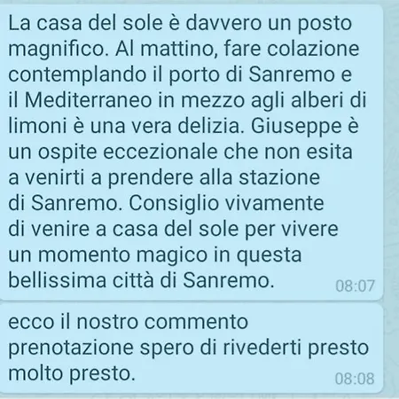 La Casa Del Sole 3* סנרמו