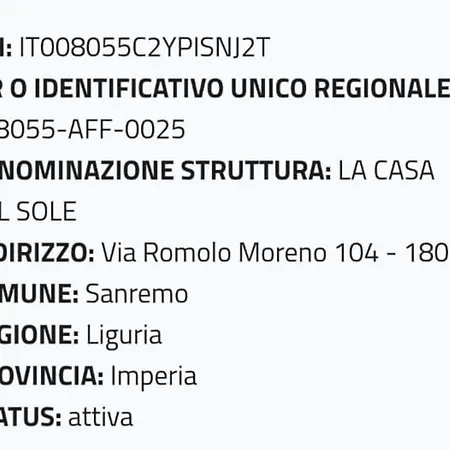 La Casa Del Sole בית הארחה